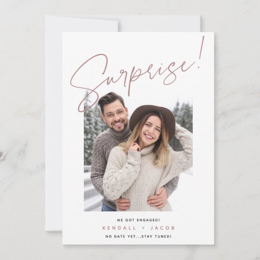 Hand Sketched | Verrassend Verloving Aankondiging (Voorkant)