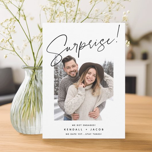 Hand Sketched | Verrassend Verloving Aankondiging