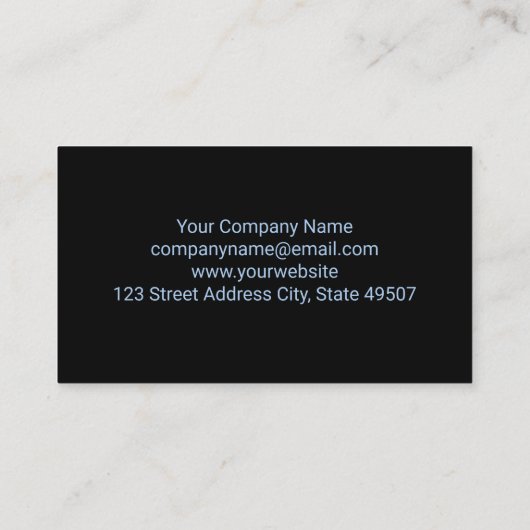 Hand-sleutel | Carbon Fiber Pattern Visitekaartje (Achterkant)