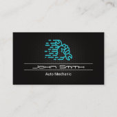 Hand-sleutel | Carbon Fiber Pattern Visitekaartje (Voorkant)