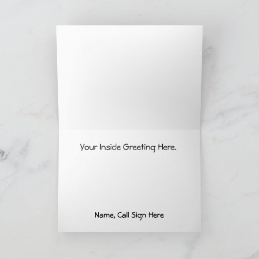 Hand sleutel Elektrische Symbool Ham Radio Note Ka Kaart (Binnen)