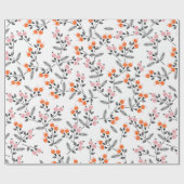 Hand stitch Embroidery Seamless patroon met glasve Cadeaupapier (Vlak)