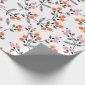 Hand stitch Embroidery Seamless patroon met glasve Cadeaupapier (Hoek)