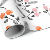 Hand stitch Embroidery Seamless patroon met glasve Cadeaupapier (Rol Hoek)