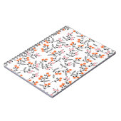 Hand stitch Embroidery Seamless patroon met glasve Notitieboek (Linkerzijde)