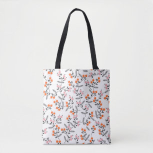 Hand stitch Embroidery Seamless patroon met glasve Tote Bag