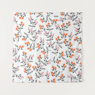 Hand stitch Embroidery Seamless patroon met glasve Wandkleed