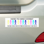 HAND-T0-HAND GEVECHT... BUMPERSTICKER (Op auto)