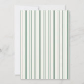 Hand Teken Groen Handschrift Trouwen Kaart (Achterkant)