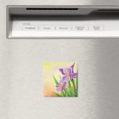 Hand Teken Iris Flower Magneet (Insitu (Vaatwasser))