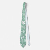 Hand tekende sneeuwstorm met groene Sherbert Stropdas (Voorkant)