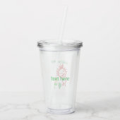 hand tekening baby  acryl drinkbeker (Achterkant)