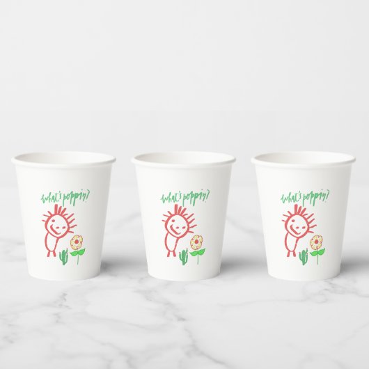 hand tekening baby papieren bekers (Multi)