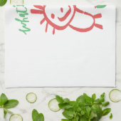 hand tekening baby  theedoek (Gevouwen)