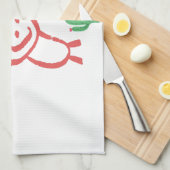 hand tekening baby  theedoek (Quarter Fold)