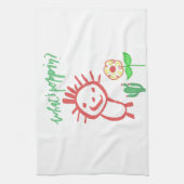hand tekening baby  theedoek (Verticaal)