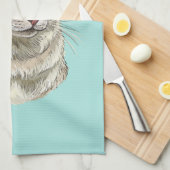 Hand tekening luffy Ragdoll kat Theedoek (Quarter Fold)