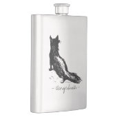  hand-tekening vos. Voeg jouw naam toe. Flacon (Rechts)