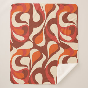 hand tekent etnisch patroon. Stijlvolle designacht Sherpa Deken