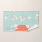 HAND TOWEL : JAPANESE STIJL KOI FISH DESIGN HANDDOEK (Handdoek)