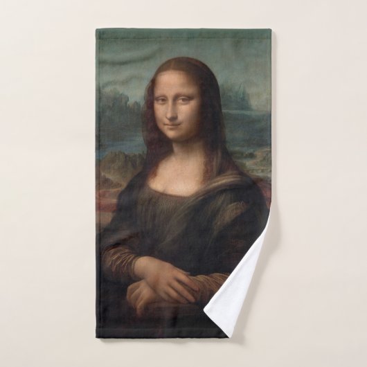 HAND TOWEL : LEONARDO DA VINCI : DE MONA LISA HANDDOEK (Handdoek)