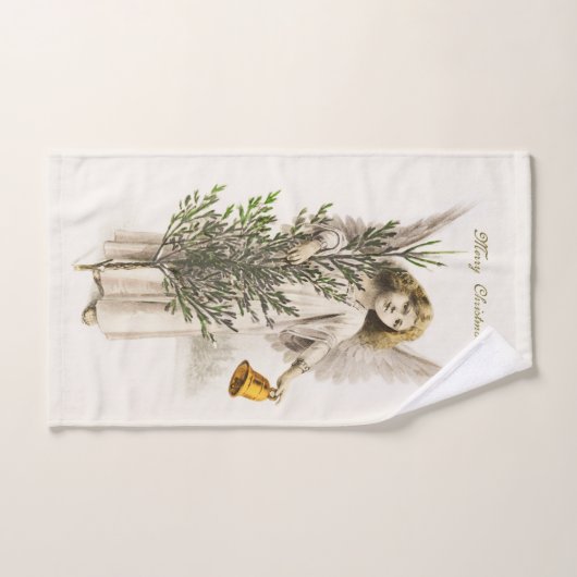 HAND TOWEL : VINTAGE CHRISTMAS ANGEL HANDDOEK (Handdoek)