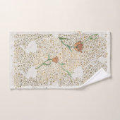 HAND TOWEL : WILLIAM MORRIS : GARDEN TULIP HANDDOEK (Handdoek)