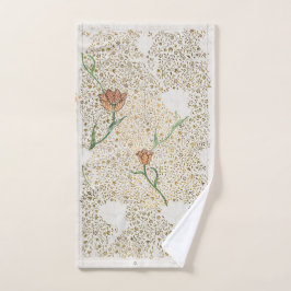HAND TOWEL : WILLIAM MORRIS : GARDEN TULIP HANDDOEK