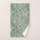 HAND TOWEL : WILLIAM MORRIS : GROEN MARIGOLD HANDDOEK (Handdoek)