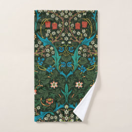 HAND TOWEL : WILLIAM MORRIS : TULIP ONTWERP HANDDOEK