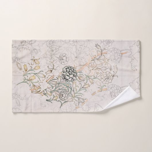 HAND TOWEL : WILLIAM MORRIS : WILD TULIP HANDDOEK (Handdoek)