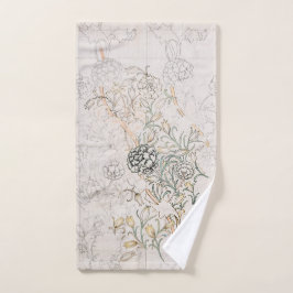 HAND TOWEL : WILLIAM MORRIS : WILD TULIP HANDDOEK