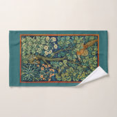 HAND TOWEL : WILLIAM MORRIS : ZWARE ONTWERP HANDDOEK (Handdoek)