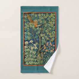 HAND TOWEL : WILLIAM MORRIS : ZWARE ONTWERP HANDDOEK