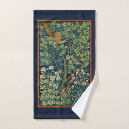 HAND TOWEL : WILLIAM MORRIS : ZWARE ONTWERP HANDDOEK