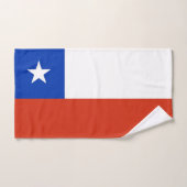 Hand Towel with Flag of Chile Handdoek (Handdoek)