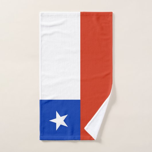 Hand Towel with Flag of Chile Handdoek (Handdoek)