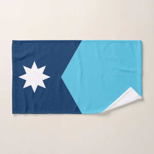 Hand Towel with Flag of Minnesota Handdoek (Handdoek)