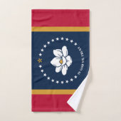 Hand Towel with Flag of Mississippi, USA Handdoek (Handdoek)