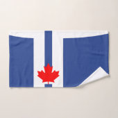 Hand Towel with Flag of Toronto, Canada Handdoek (Handdoek)