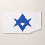 Hand Towel with Flag of Toyota City, Japan Handdoek (Handdoek)