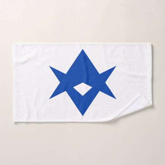 Hand Towel with Flag of Toyota City, Japan Handdoek (Handdoek)