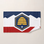 Hand Towel with Flag of Utah, USA Handdoek (Handdoek)