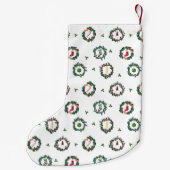 Hand-trekkerstkrans, aanpasbaar initiaal kleine kerstsok (Achterkant)