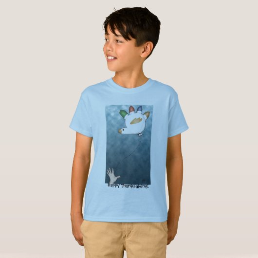Hand Turkey Balloon T-Shirt (Voorkant volledig)