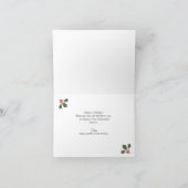 Hand Typografie Vrolijk Kerstmis Fotokaart Feestdagen Kaart (Binnen)