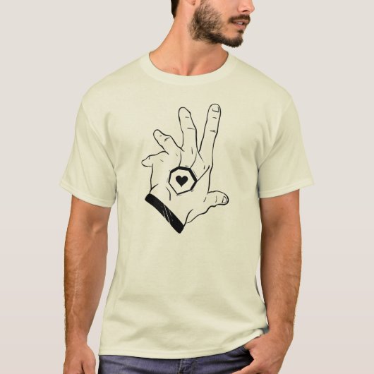 Hand van de liefde t-shirt (Voorkant)