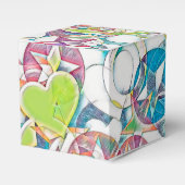 hand van EDDArt - sterren en harten 1 Bedankdoosjes (Voorkant Zijde)