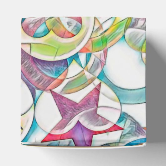 hand van EDDArt - sterren en harten 1 Bedankdoosjes (Bovenkant)