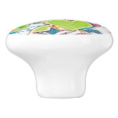 hand van EDDArt - sterren en harten 1 Keramische Knop (Zijkant)